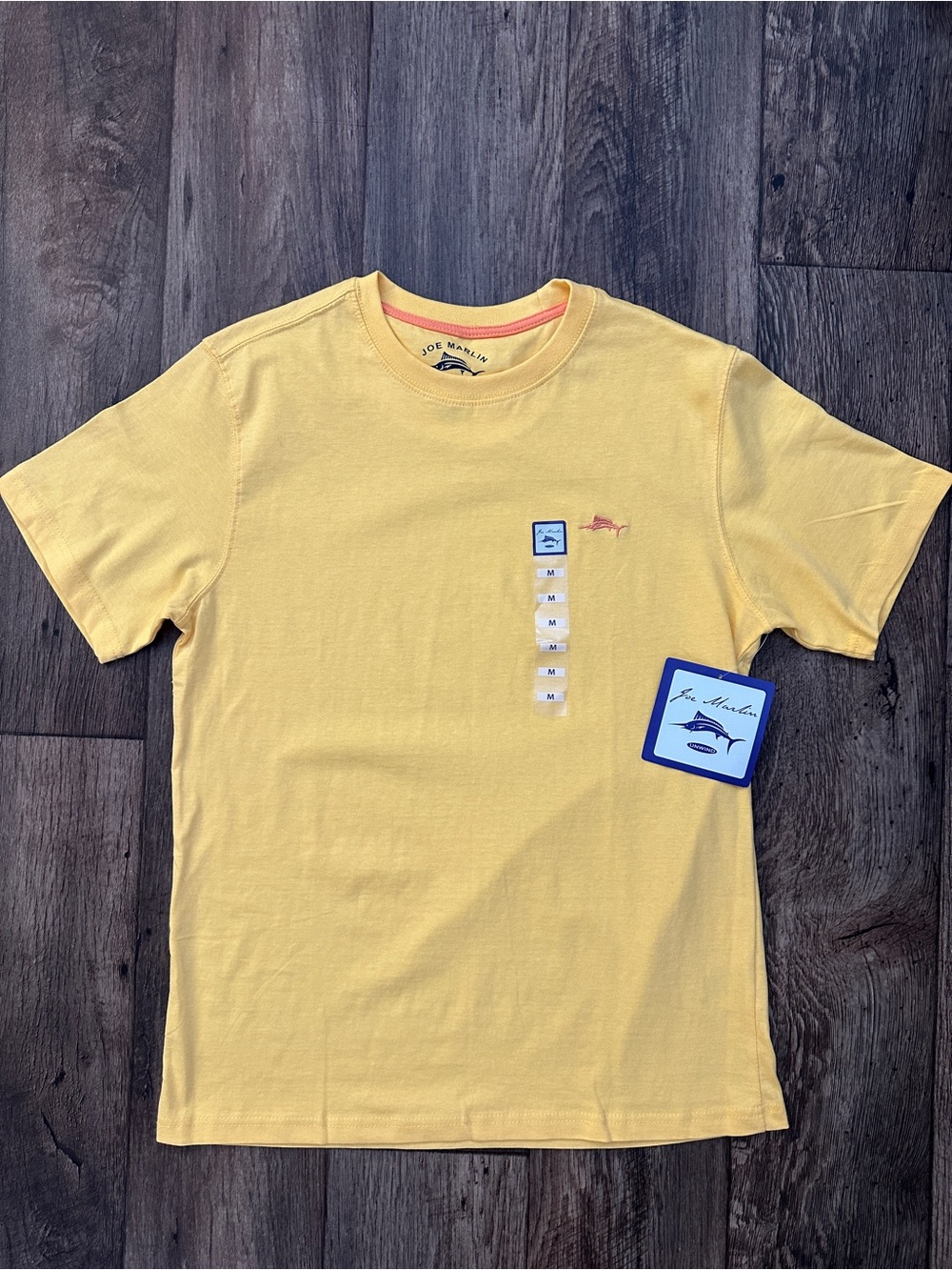 Joe Marlin 100% Cotton Short Sleeves T-shirt Men’s Size M Yellow